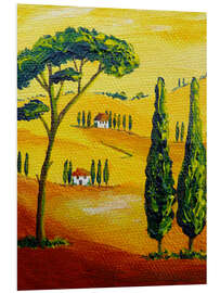 Tableau en PVC Paysage toscan 2