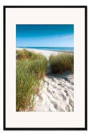 Gerahmter Kunstdruck Strandweg
