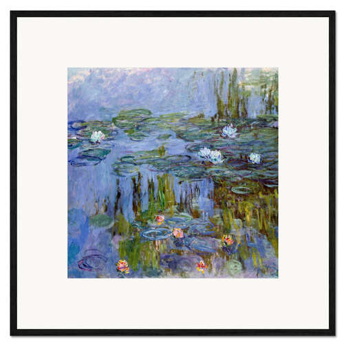 Ingelijste kunstdruk Waterlelies, 1915