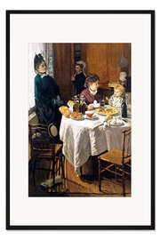Gerahmter Kunstdruck Das Mittagessen