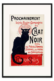 Gerahmter Kunstdruck Chat Noir II