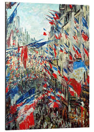 Magnettafel Rue Montorgueil in Paris an den Feierlichkeiten zum 30. Juni