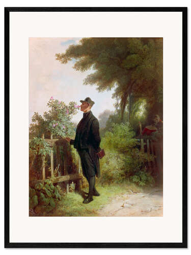 Gerahmter Kunstdruck Der Rosenfreund
