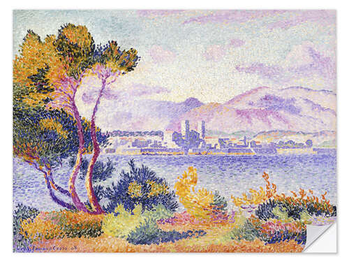 Muursticker Antibes, Nachmittags (Antibes, Apres-midi). 1908.