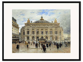 Impressão artística com moldura Grand Opera House, Paris