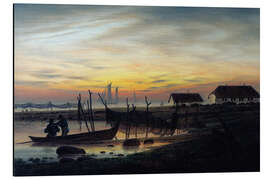 Magnettafel Küstenlandschaft im Abendlicht