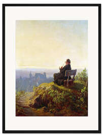 Gerahmter Kunstdruck Friedlicher Abend