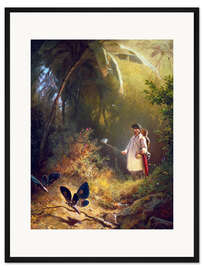 Gerahmter Kunstdruck Der Schmetterlingsfänger