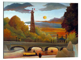 Magnettafel Landschaft mit Eiffelturm