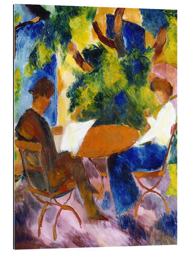 Gallery print Couple at the garden table