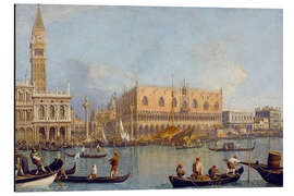 Magnettafel Dogenpalast und die Piazetta in Venedig