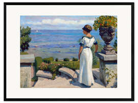 Impresión de arte enmarcada Auf der Terrasse. 1912
