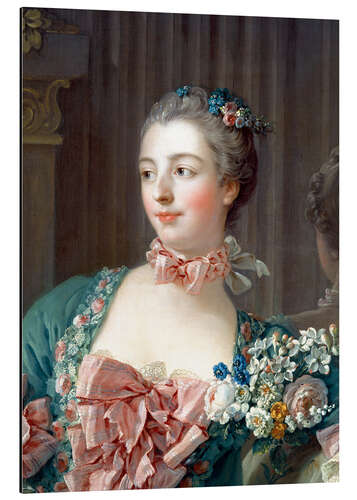 Aluminium print Madame de Pompadour (detail)