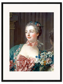 Impression artistique encadrée Madame de Pompadour (détail)