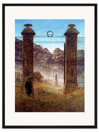 Gerahmter Kunstdruck Der Friedhof