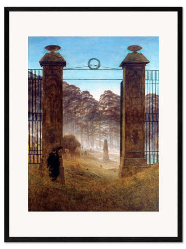 Stampa artistica con cornice The Cemetery