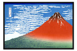 Gerahmter Kunstdruck Der Fuji bei klarem Wetter 