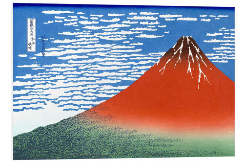 Foam board print Mt. Fuji in clear weather