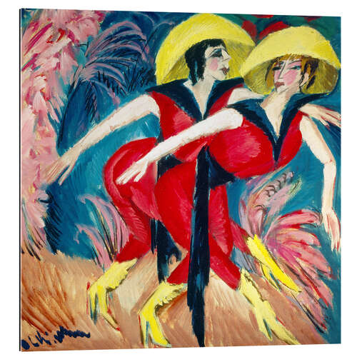 Tableau en plexi-alu Deux danseuses rouges