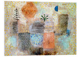 Hartschaumbild Park mit dem kühlen Halbmond - Paul Klee