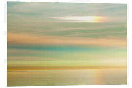 Foam board print Sky and ocean, La Jolla