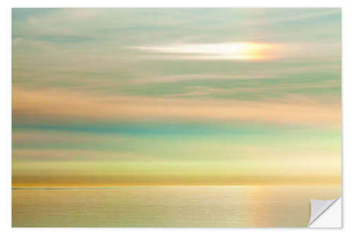 Naklejka na ścianę Sky and ocean, La Jolla