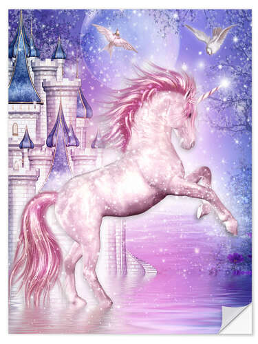 Wall sticker Pink Magic Unicorn