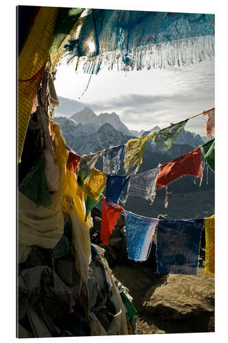 Galleritryk Prayer flags on the Gokyo Ri