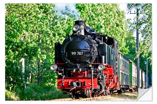 Självhäftande poster famous train Rasender Roland'