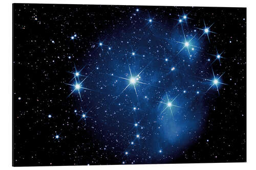 Aluminium print Seven Sisters - M 45 - Pleiades