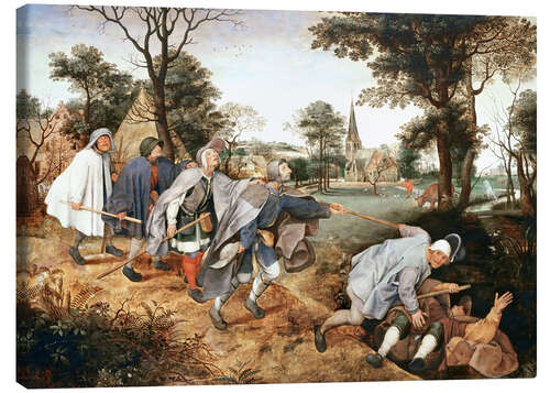 Canvas print The parable of the blind