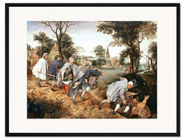 Gerahmter Kunstdruck Das Gleichnis von den Blinden