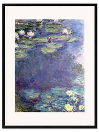 Kunsttryk i ramme Water Lilies IV