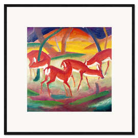 Framed art print Red Deer