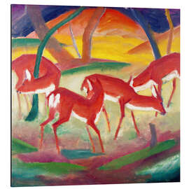 Magnettafel Rote Rehe