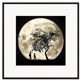 Plakat artystyczny premium w ramie Full Moon