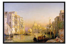 Gerahmter Kunstdruck Canale Grande in Venedig