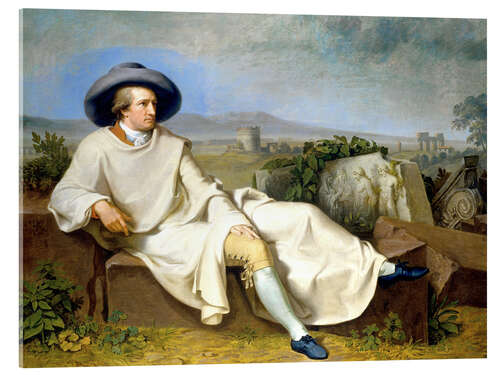 Acrylic print Goethe in the Roman Campagna