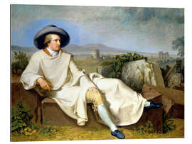 Quadro em plexi-alumínio Goethe no Campagna romano