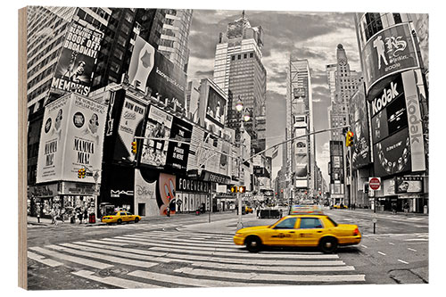 Tableau en bois New York - Times Square