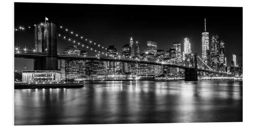 Foam board print Night Skylines of New York I