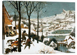 Lerretsbilde  Jegere i snøen - Pieter Brueghel d.Ä.