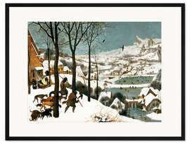 Framed art print Hunters in the snow - Pieter Brueghel d.Ä.