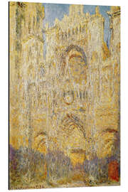 Aluminium print Rouen Cathedral, at noon