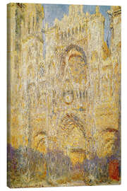 Canvas print Rouen Cathedral, at noon