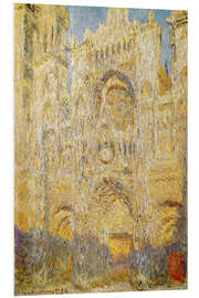 Foam board print Rouen Cathedral, at noon