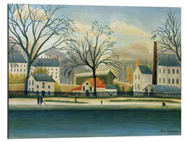 Magnettafel Vorort am Ufer der Marne