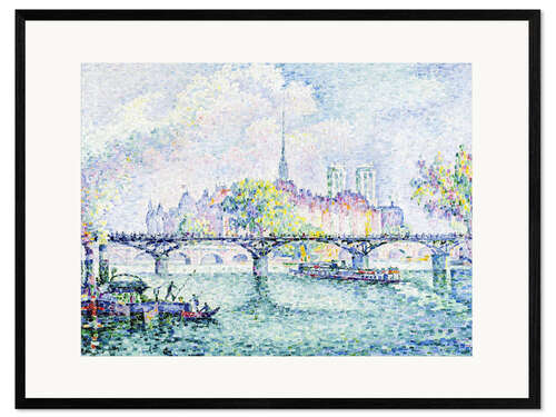 Kunsttryk i ramme Paris, l'île de la Cité