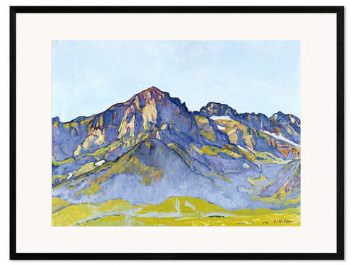 Framed art print Dents Blanches near Champéry