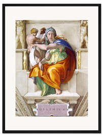 Gerahmter Kunstdruck Sixtinische Kapelle: Delphische Sibylle